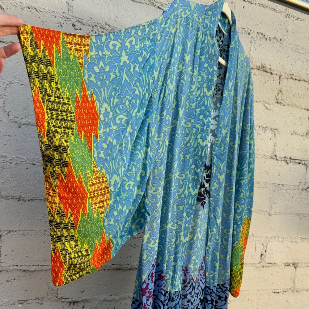 Free People Seven Wonders Maxi Kimono Duster Blue Size OS (one size) - Picture 7 of 11